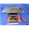 Image 1 : Cast Iron Stove No 8 : "Charles Fawcett Limited SACKVILLE N.B."  (Measures: 13"H x 20"W x 17"D) (SEE