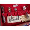 Image 2 : Rogers Bros Silverware in Chest (34pcs) (Chest 4"H x 17-1/4"W x 12"D) (SEE PICS!)