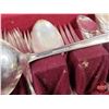 Image 2 : "Community Plate" Stainless Silverware in Chest (39pcs) (4"H x 17"W x 11-1/2"D) (SEE PICS!)