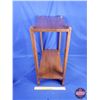 Image 2 : 2 Tier Side Table (24"H x 21"W x 10-1/2"D ) (SEE PICS!)