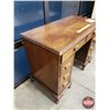 Image 2 : HONDERICH Kneehole Desk - 8 Drawers (Scalloped Edge) (30-1/2"H x 40-1/2"W x 21"D) (SEE PICS!)