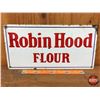 Image 1 : Single Side Enamel Sign "Robin Hood FLOUR" (9"H x 18"W) (SEE PICS!)