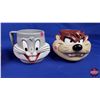 Image 3 : Loony Tunes Character Mugs (Wylie, Bugs, Taz, Yosemite) (c. 1992) (SEE PICS!)