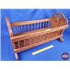 Image 2 : Rocking Doll Cradle (15"H x 12-1/2"W x 26"D) (SEE PICS!)