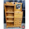 Image 1 : Oak Secretary Combo : Book Shelf (63-1/4"H x 39"W x 12"D) (SEE PICS!)