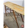 Image 2 : Wooden Ironing Board (32"H x 54"W x 12-1/2"D) (Metal Strapping) (SEE PICS!)