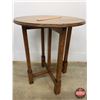 Image 2 : Round Wood Table (29"H x 24"Dia) (SEE PICS!)