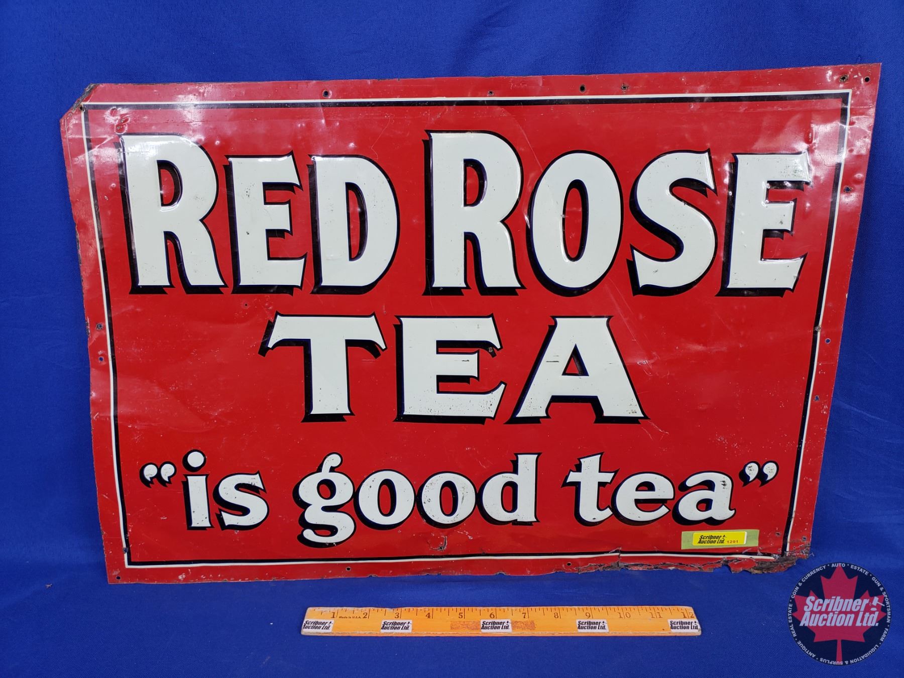 Single Side Tin Sign : Embossed