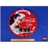 Image 1 : Coca-Cola Tin Bottle Cap Sign (16" Dia) (SEE PICS!)