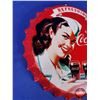 Image 2 : Coca-Cola Tin Bottle Cap Sign (16" Dia) (SEE PICS!)