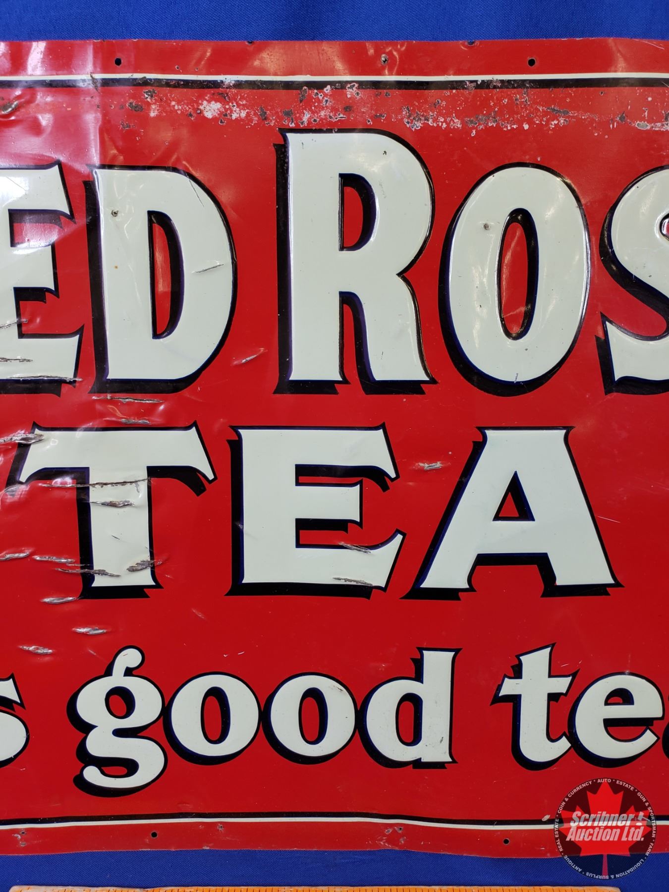 Single Side Tin Sign : Embossed