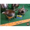 Image 5 : Silver Tea & Coffee Service ~ Stamp "HBC EP BRASS" (Tallest Measures: Coffee Pot 10"H) (SEE PICS!)