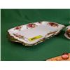 Image 2 : ROYAL ALBERT "Old Country Roses" China (5 pcs Total) :  ~ Salt & Pepper ~ Snack Tray (12" x 7") ~ Bu