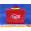 Image 1 : RARE "Drink Coca-Cola" Mini Picnic Cooler (c.1950's) (Measures: 5"H x 5-1/2"W x 4"D) (SEE PICS!)