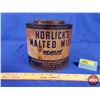 Image 1 : "HORLICK'S MALTED MILK" Tin (6-1/4"H x 6-1/2"Dia) (SEE PICS!)