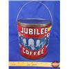 Image 1 : "JUBILEE COFFEE" Tin (8-1/2"H x 8-1/4"Dia) (SEE PICS!)