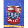 Image 2 : "JUBILEE COFFEE" Tin (8-1/2"H x 8-1/4"Dia) (SEE PICS!)