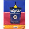 Image 1 : "Maytag Household Oil" Half Pint Tin (5-1/2"H x 3"W x 1-1/2"D) (SEE PICS!)