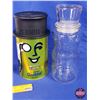 Image 7 : Mr. Peanut Collector Combo (3): Glass Jar; Tin; & Metal Sign (c.1993) (Sign Measures 15-1/2"H x 6-3/