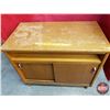 Image 2 : Small Storage Credenza with Sliding Door Storage (30-1/2"H x 36"W x 20"D) (SEE PICS!)