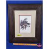 Image 1 : Indigenous Art "Cyril Assiniboine" (Framed) (20"H x 16-3/4"W) (SEE PICS!)