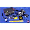 Image 1 : Pentax Camera & Other Accessories & Case (Case Measures: 5-1/4"H x 9-1/2"W x 7"D) (SEE PICS!)