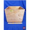 Image 1 : Alberta Butter Wood Box Crate (11-1/2"H x 13-1/2"W x 13-1/2"D) (SEE PICS!)