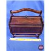 Image 10 : Knitting/Sewing Wood Boxes (2) (Largest Measures: 14"H x 12"W x 9"D) (SEE PICS!)