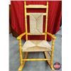 Image 1 : Rocking Chair - Woven Rush Seat/Back (47"H x 23-1/2"W x 35"D) (SEE PICS!)