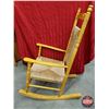 Image 2 : Rocking Chair - Woven Rush Seat/Back (47"H x 23-1/2"W x 35"D) (SEE PICS!)