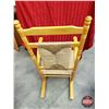 Image 3 : Rocking Chair - Woven Rush Seat/Back (47"H x 23-1/2"W x 35"D) (SEE PICS!)