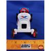 Image 8 : Crown Premiums Pedal Car Bank - Valvoline #6 Mark Martin with Stand, Flags & Helmet (Scale 1:6) (SEE