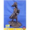 Image 1 : Heredities Bronze Statue of Bag Piper "Pipe Major" by Tom Mackie (c.1983) (11-3/4"H) (SEE PICS!)