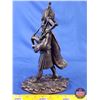 Image 3 : Heredities Bronze Statue of Bag Piper "Pipe Major" by Tom Mackie (c.1983) (11-3/4"H) (SEE PICS!)