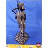 Image 4 : Heredities Bronze Statue of Bag Piper "Pipe Major" by Tom Mackie (c.1983) (11-3/4"H) (SEE PICS!)