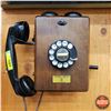 Image 1 : Northern Electric Wood Box Rotary Dial Telephone (10"H x 7"W x 5"D) (SEE PICS!)