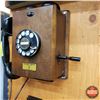 Image 2 : Northern Electric Wood Box Rotary Dial Telephone (10"H x 7"W x 5"D) (SEE PICS!)