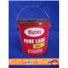 Image 1 : Burns Pure Lard Pail (5-3/4"H x 5-1/2"Dia) (SEE PICS!)