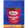 Image 3 : Burns Pure Lard Pail (5-3/4"H x 5-1/2"Dia) (SEE PICS!)