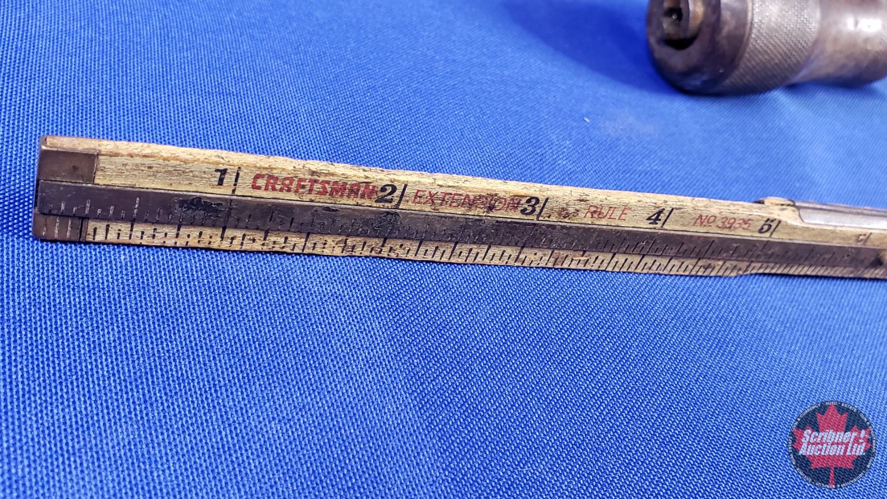 Drill Brace & Foldable Carpenters 6ft Ruler (SEE PICS!)