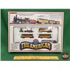 Image 10 : Bachmann Toy Electric Train Set : "N" Scale "The American" - 30" x 20" Oval Track (Note: Works .. Se