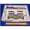 Image 1 : Bachmann Toy Electric Train Set : "N" Scale "The American" - 30" x 20" Oval Track (Note: Works .. Se