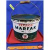 Image 1 : TEXACO MARFAK Grease Pail (Partial Full) (9"H x 12"Dia) (SEE PICS!)