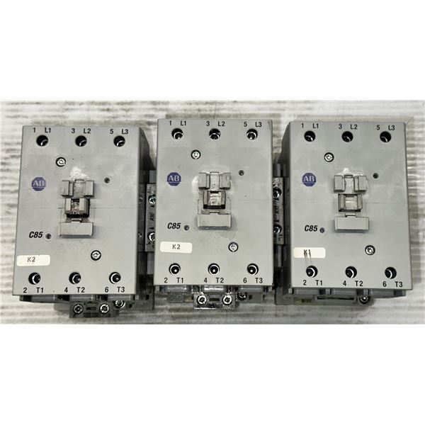 Lot of (3) Allen Bradley #100-C85*00 Series A Contactors