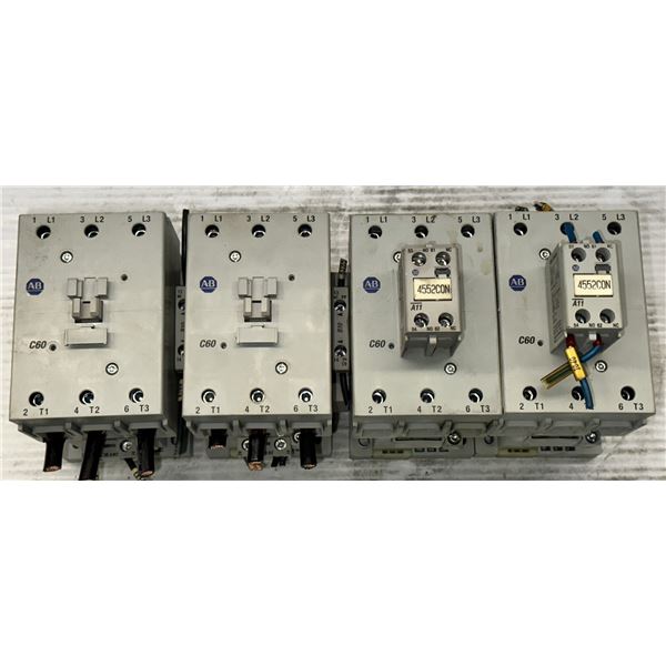 Lot of (4) Allen Bradley #100-C60D*00 Series B Contactors