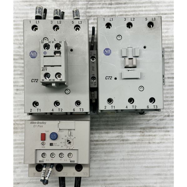 Lot of (2) Allen Bradley #100-C72D*00 Series B Contactors