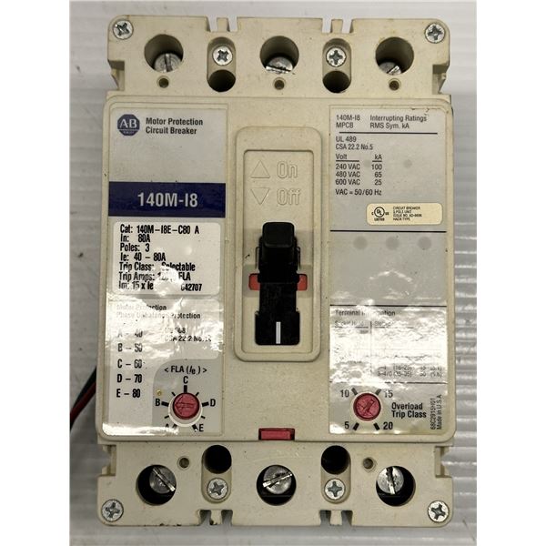 Allen Bradley #140M-I8E-C80 A Circuit Breaker