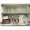 Image 4 : LARGE GROUP OF ASSORTED LAB SUPPLIES-5 CUPBOARDS OF BEAKERS, TEST TUBES, SPECIMEN JARS, ETC