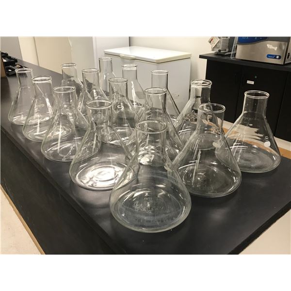 GROUP OF 15 - 2800ML LAB GLASS BEAKERS