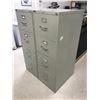 Image 1 : 2 HON GREY METAL 4 DRAWER FILING CABINETS